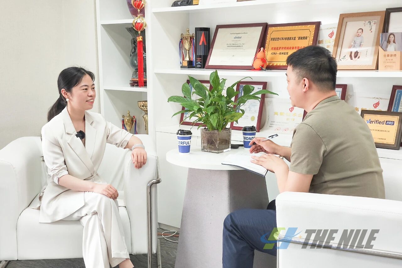尼罗河机械总经理李华丽接受大河报·豫视频独家采访
