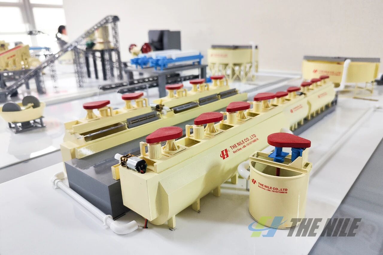 尼罗河机械金矿浮选工艺流程3D模型