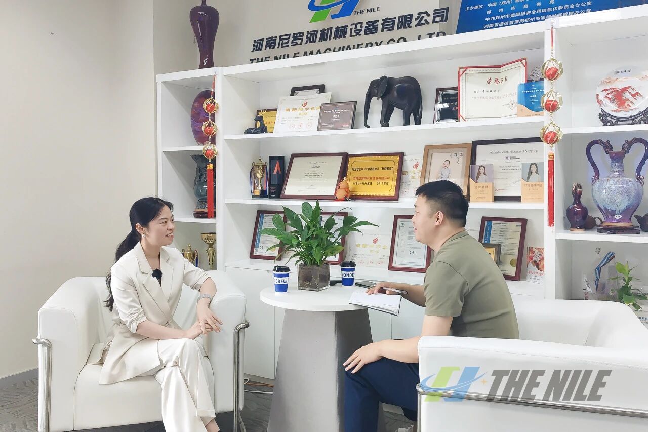 尼罗河机械总经理李华丽接受大河报·豫视频独家采访